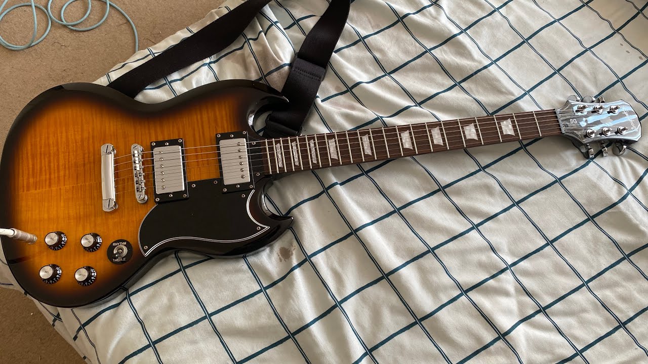 Epiphone SG Guitar G400 Deluxe Unsung Korea 2004 (unboxing new guitar day like and subscribe)