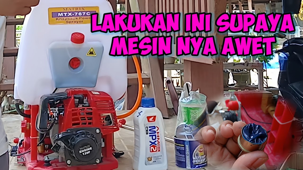 DI JAMIN TIDAK REWEL ||  CARA PERAWATAN MESIN SPRAYER