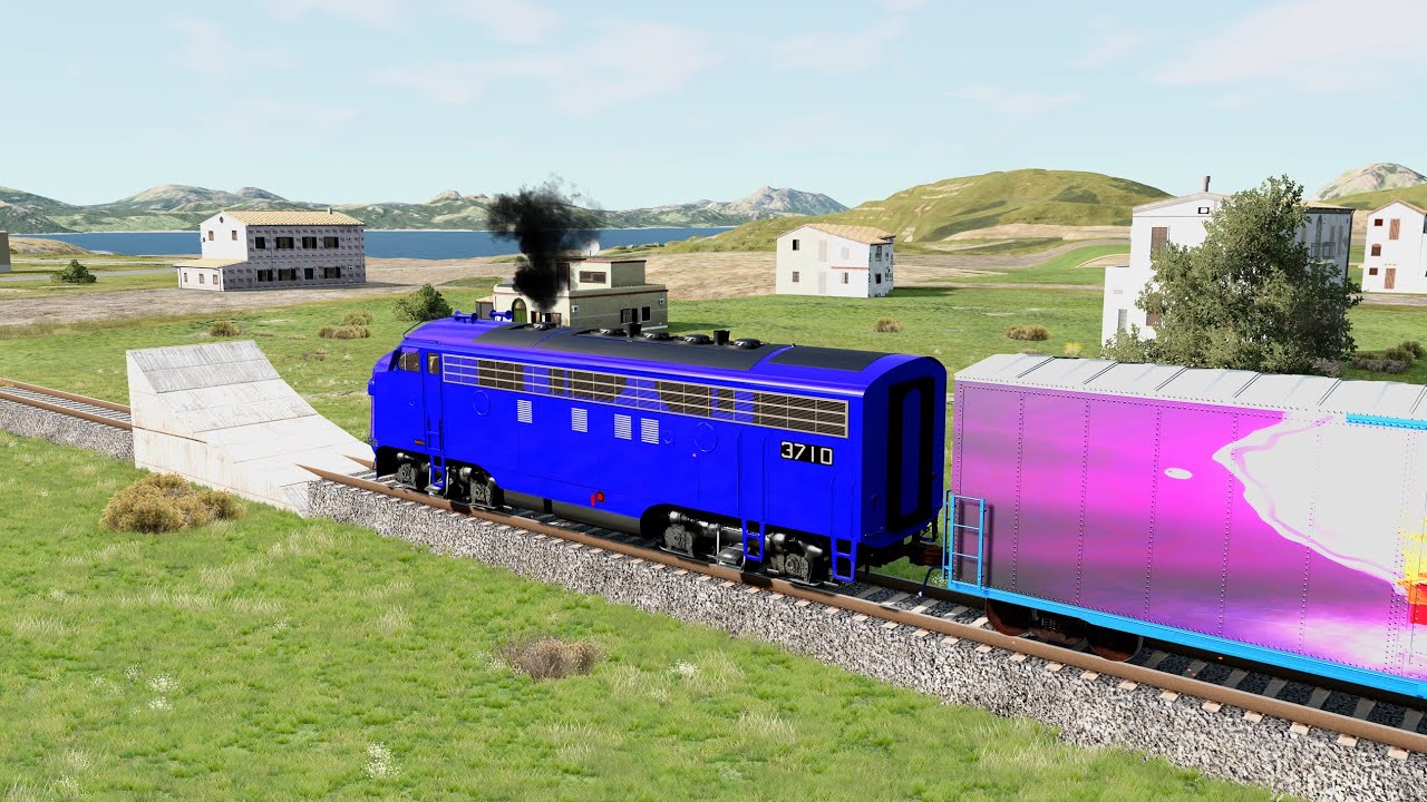 🚄Train vs Ramp Jump Crashes BeamNG.Drive | Part-5