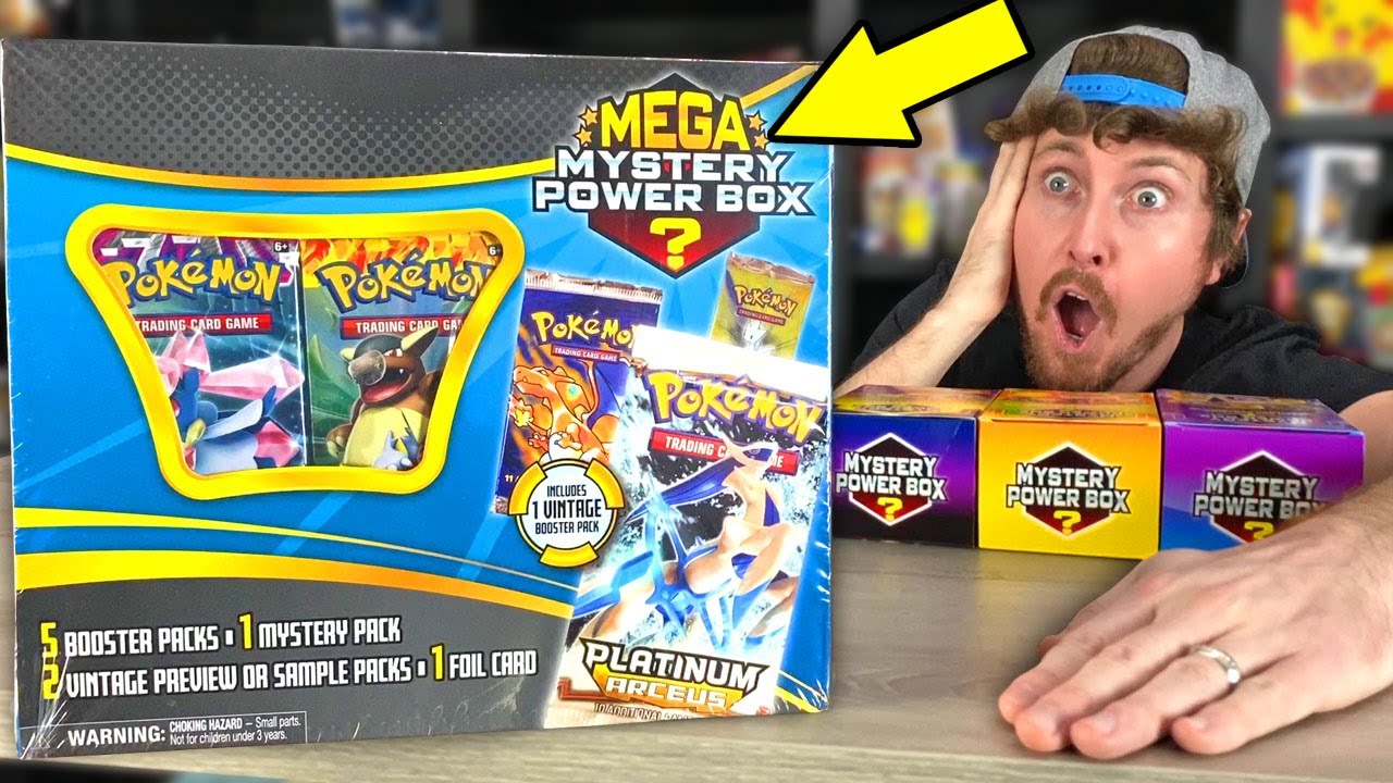 I Bought The 2017 Pokemon Cards MEGA MYSTERY POWER BOX with a GUARANTEED Vintage Pack Opening!