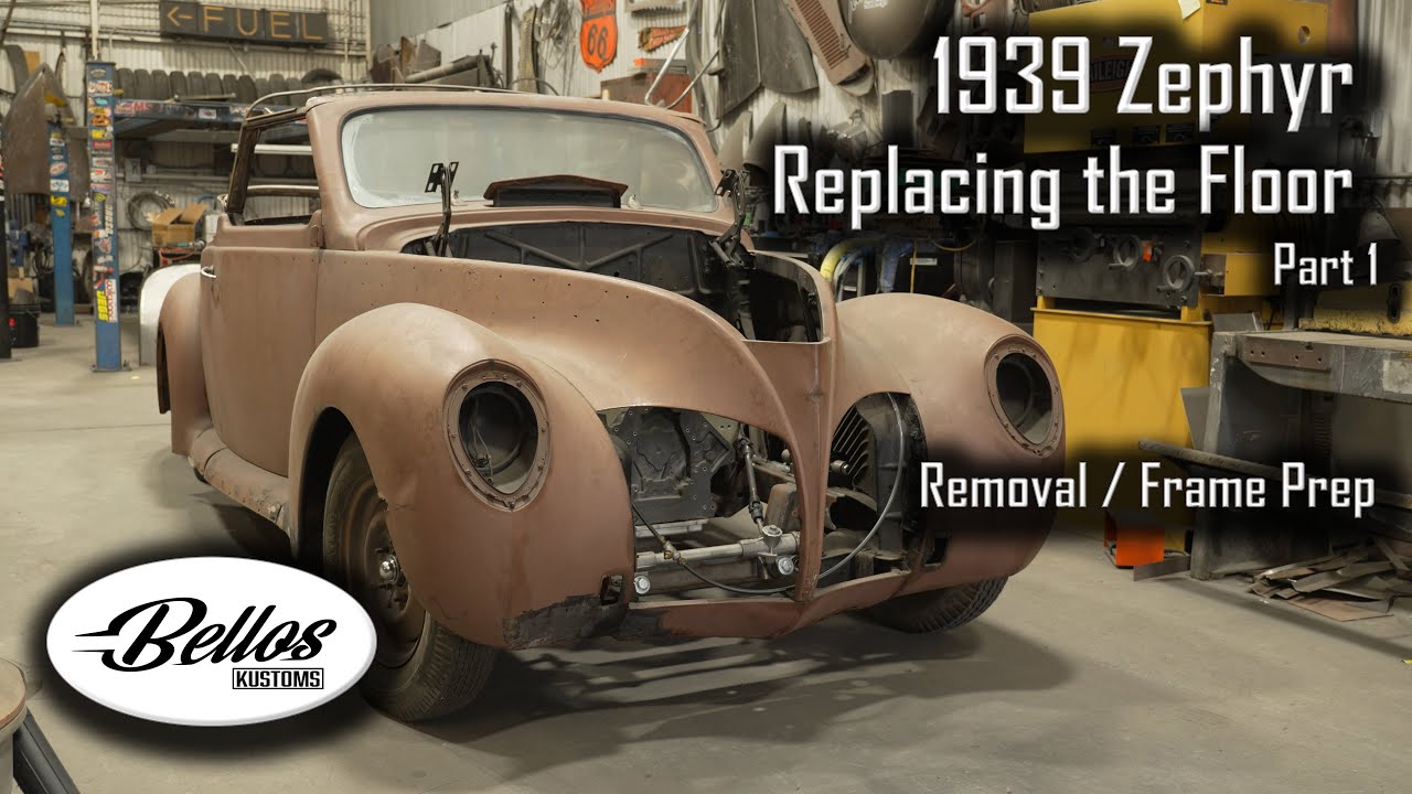 1939 Lincoln Zephyr - Replacing the Floor Part 1