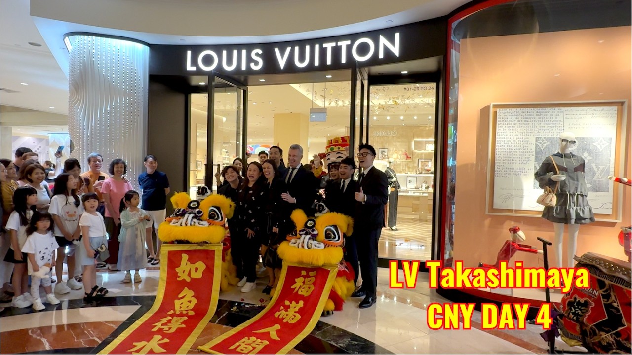 [4K] Louis Vuitton Takashimaya, Lion Dance by Yi Quan , CNY day 4, 20 Feb 2026