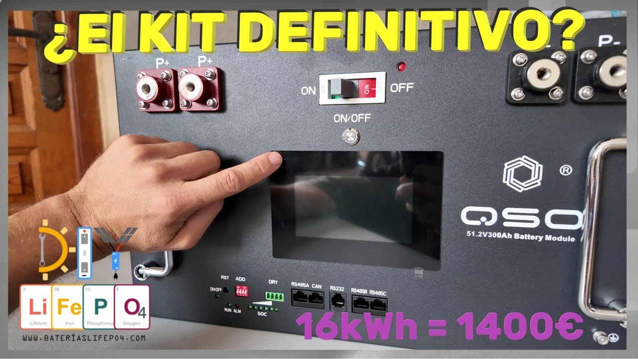 Uno de los MEJORES kits a un precio INSUPERABLE - QSO DIY 48V con JK V19!🔋DIY Baterías LiFePO4🔋