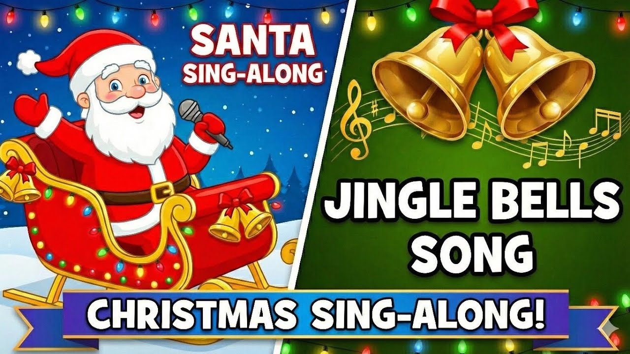 Jingle Bells with Lyrics | Classic Christmas Songs for Kids & Family 🎅