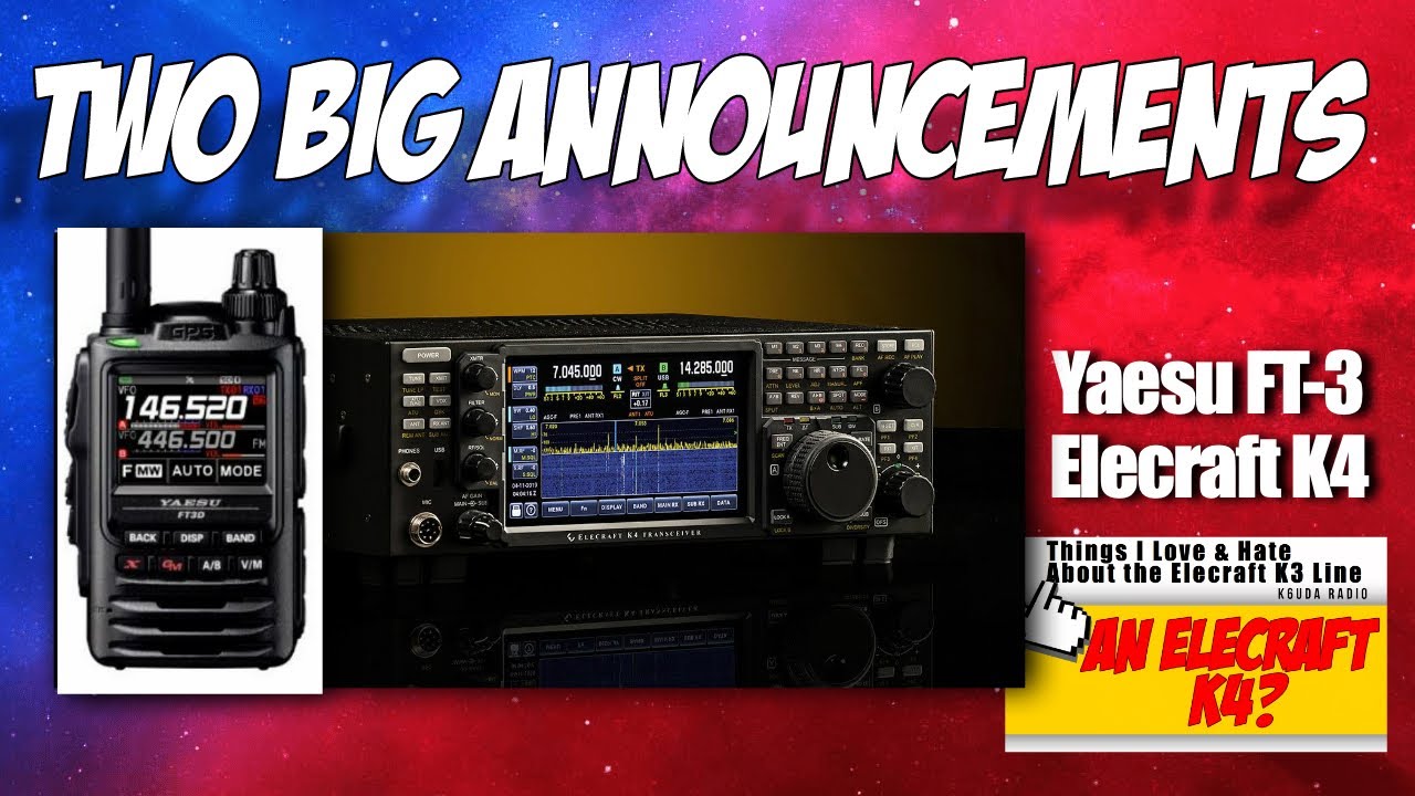 New Ham Radios From Dayton | Elecraft K4 and Yaesu FT-3D | K6UDA Radio