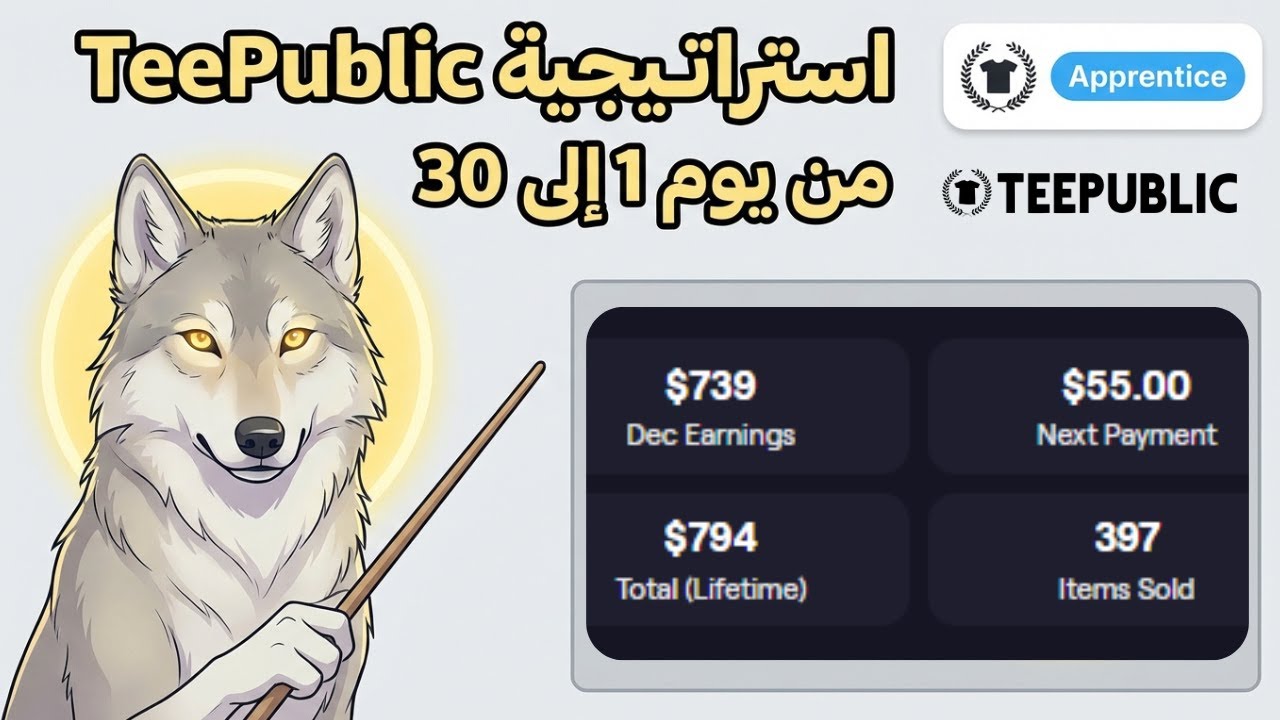 استراتيجية الفيتنامين  Teepublic Apprentice💰 | لا يعرفها العرب!😮
