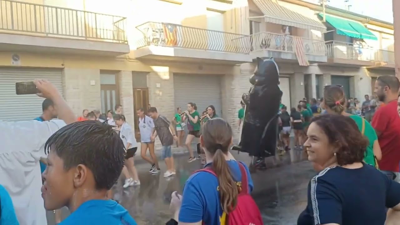 La Colla Gegantera i Grallera de Manlleu al Barri de Santa Anna de Vic