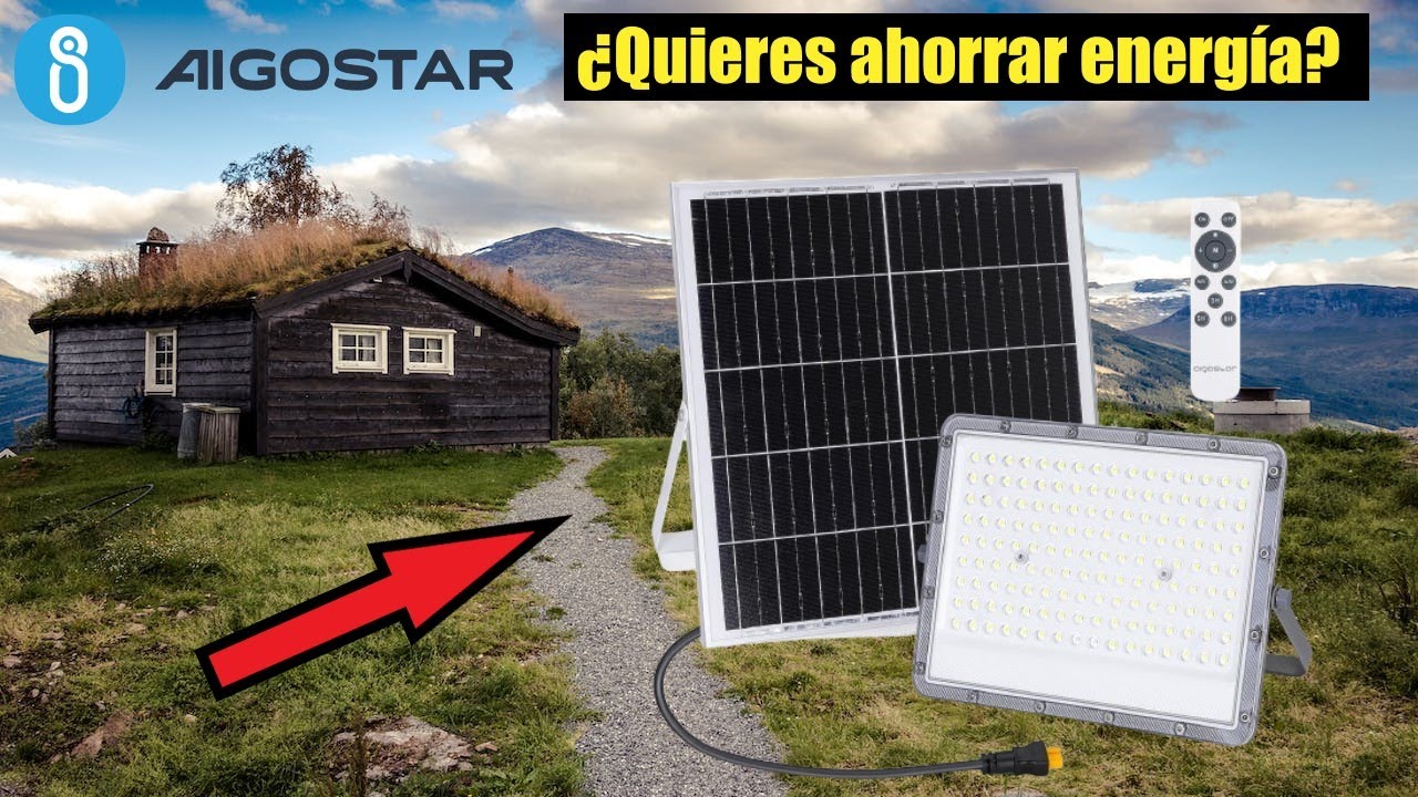 Potencia y eficiencia: el foco proyector LED SOLAR Aigostar 200W 6500K