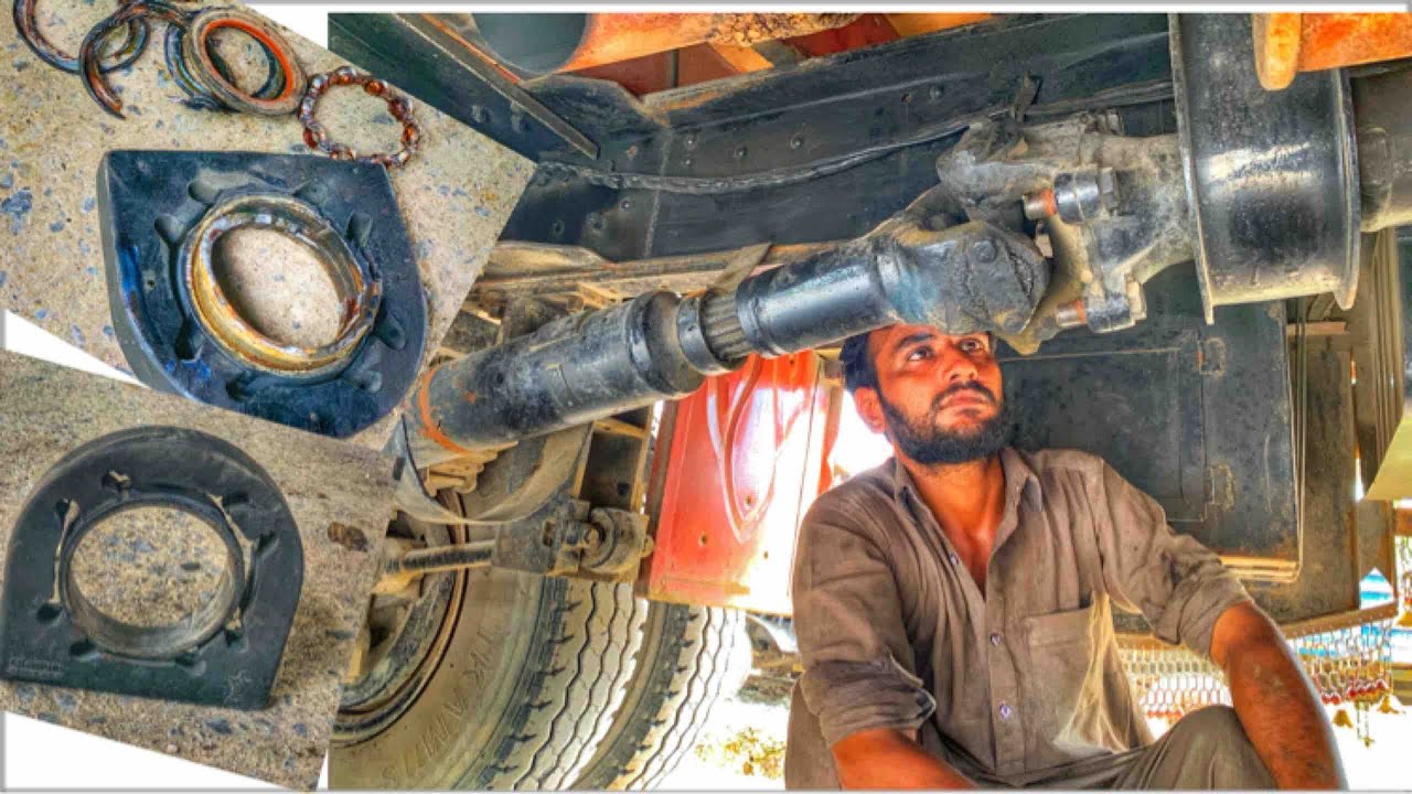 How To Replace Truck Centre Bearing Rubber || Centre Bearing Replacement