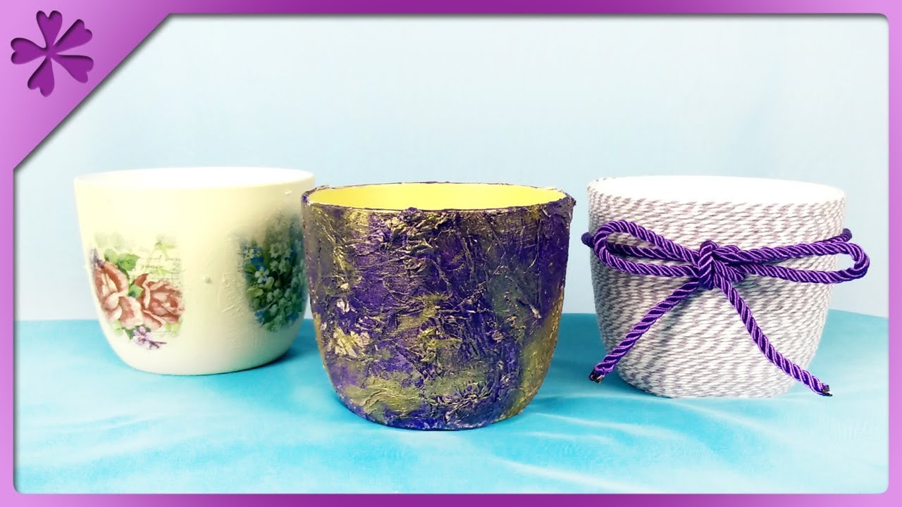 DIY 3 sposoby na udekorowanie doniczki - Na szybko #395