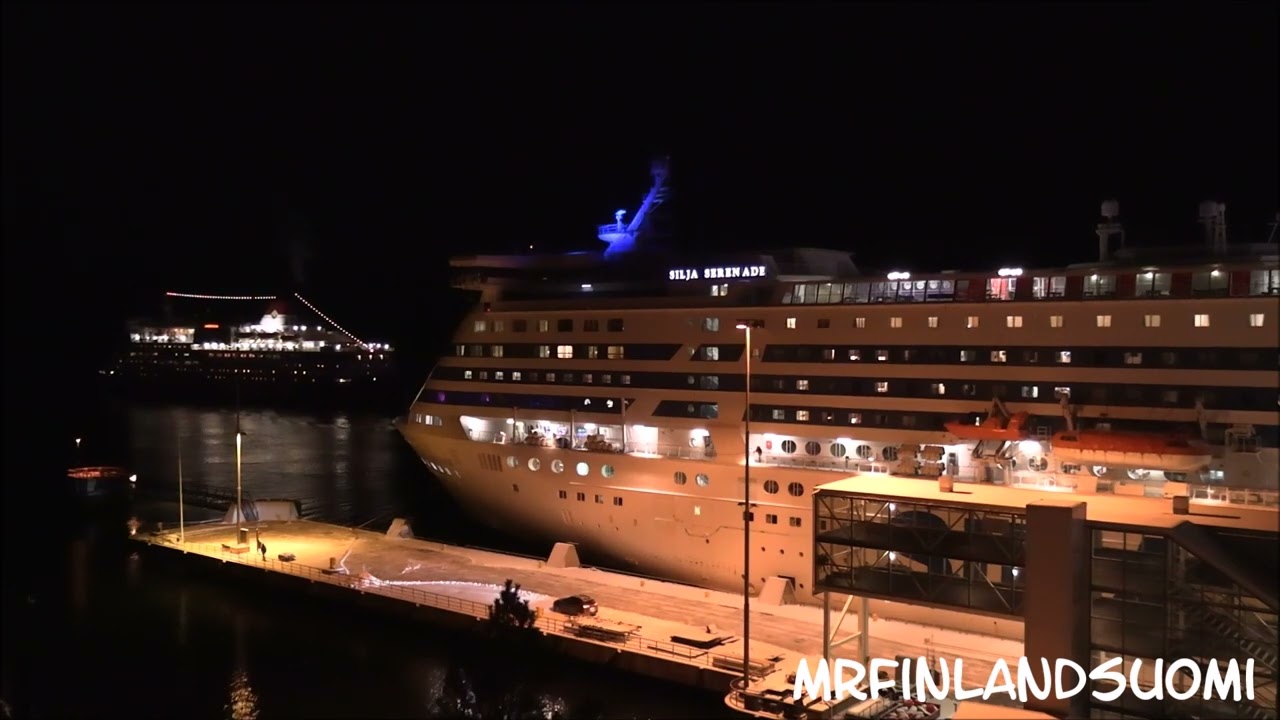Silja Serenade in Mariehamn 9 December 2022 Åland Tallink Silja Line
