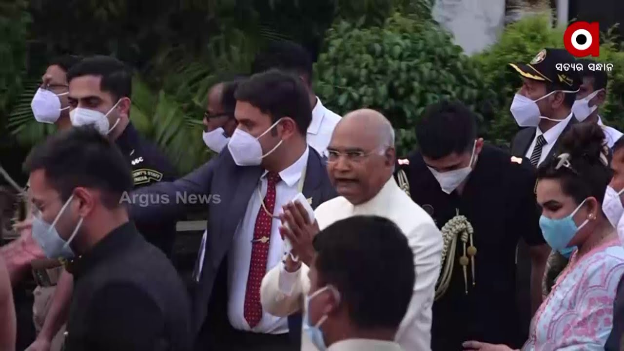 Puri: President Ram Nath Kovind Arrives At Jagannath Temple
