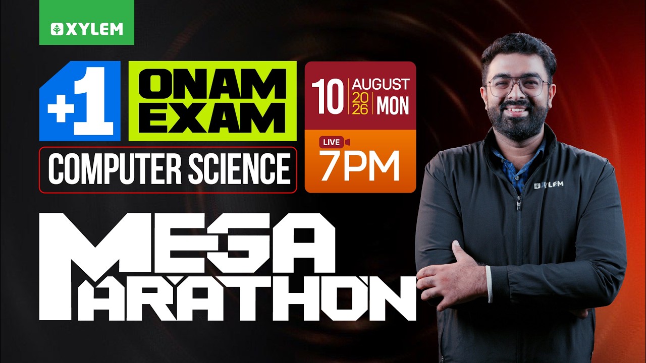 Plus One Onam Exam Computer Science |  Mega Marathon | Xylem Plus One