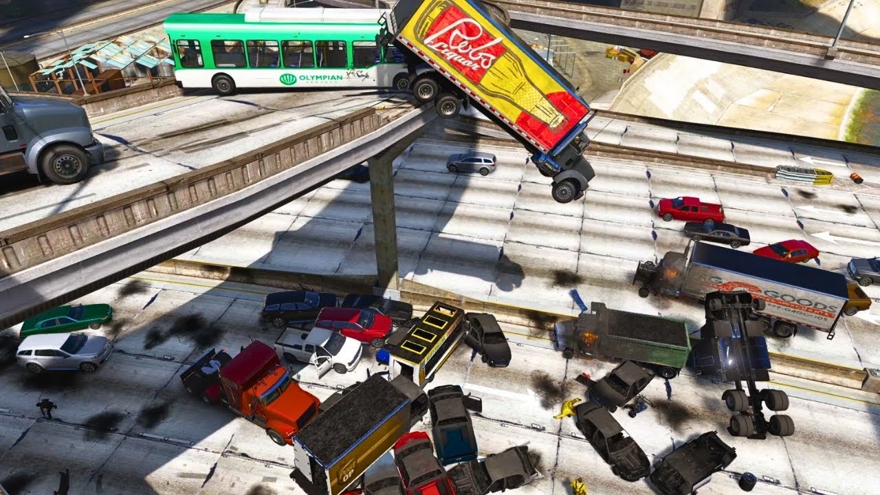 One bus&hellip; total destruction! 😱💥