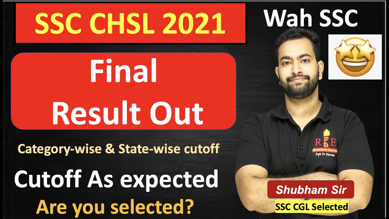 SSC CHSL 2021 Final Result 🤩| Explained in detail| Cutoff as expected