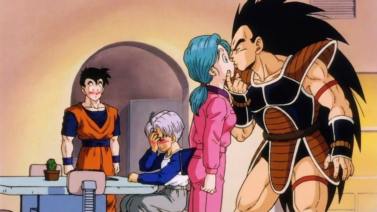 Raditz Meets Gohan and Future Trunks After Traveling 25 Years into the Future – Dragon Ball Z
