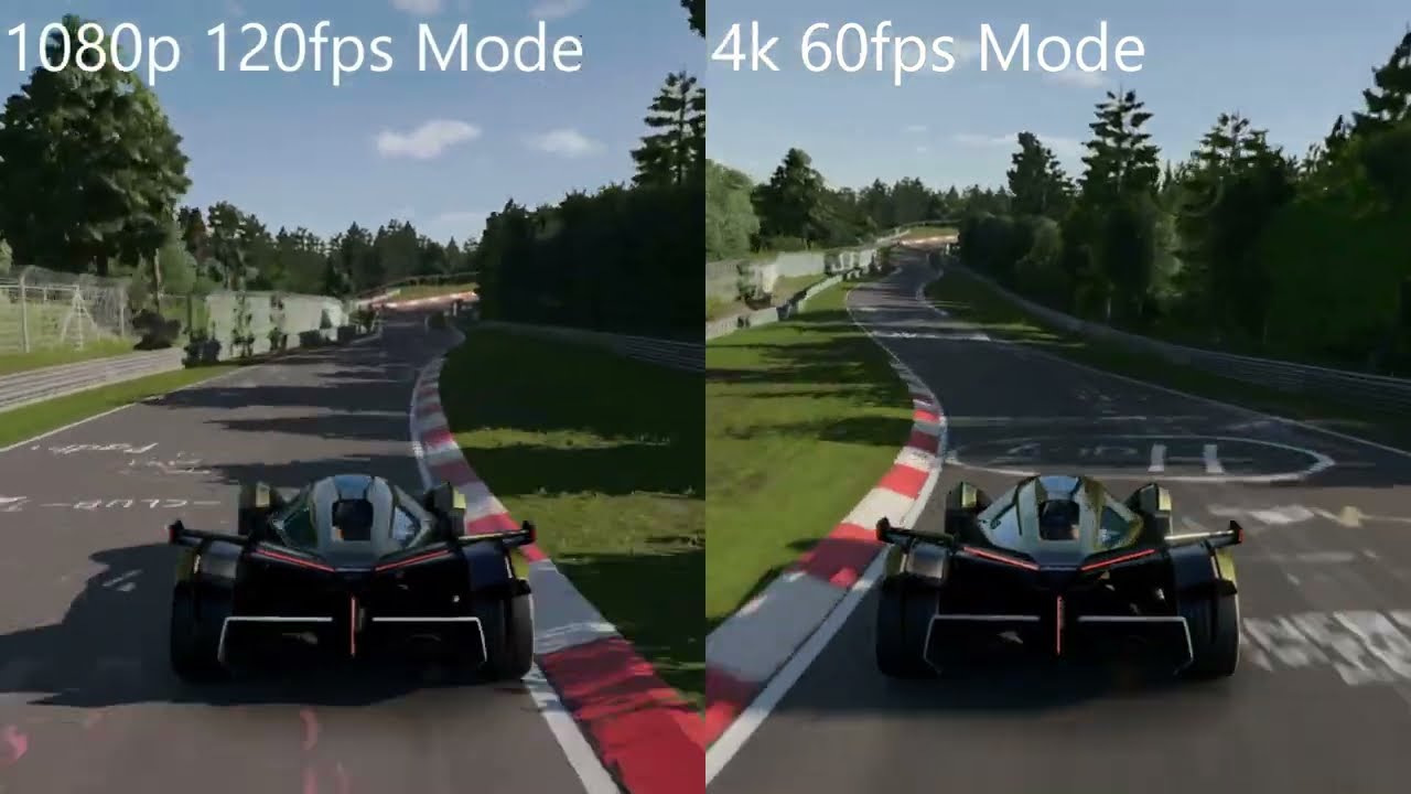 Gran Turismo 7 1080p 120fps mode vs 4K 60fps mode This Is Really Good!! Watch On 4K Screen