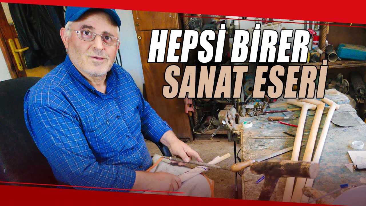 Hayvan Figürlerini Bastonlara İşliyor