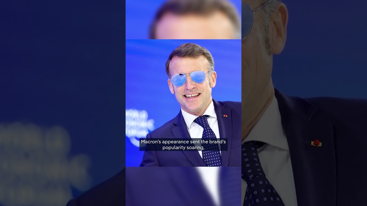 The sunglasses that made Macron go viral, for sure