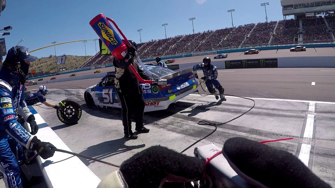 NASCAR Pit Stop - Pit Road Firefighters View