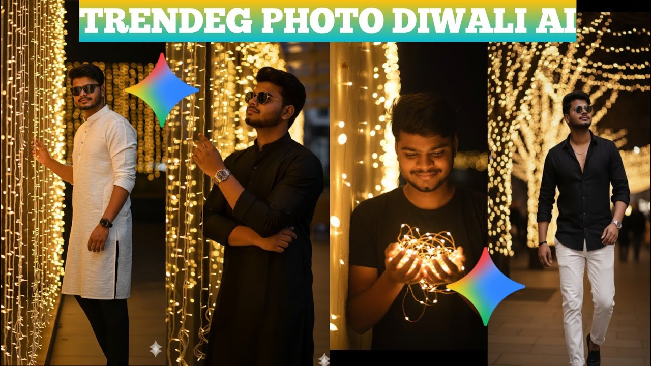 insta trending gemini photo editing diwali photo//Diwali ka photo kaise banaen