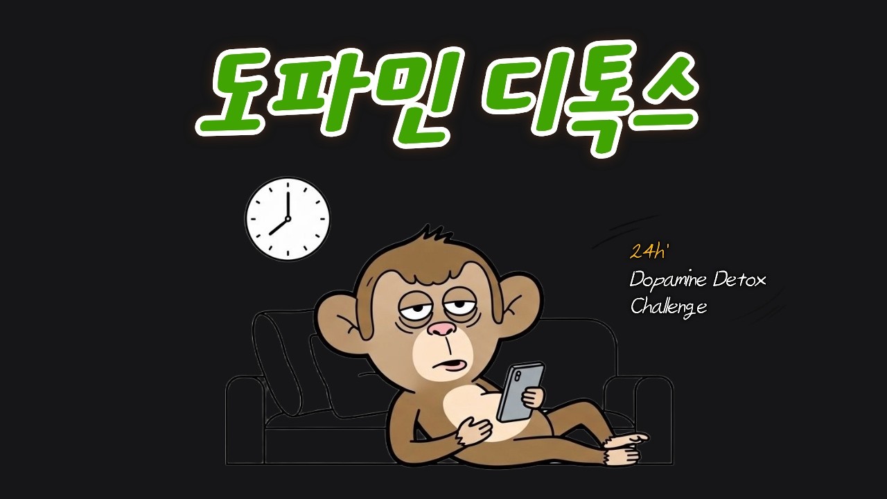 원숭이 뇌를 속여🐒24시간 도파민디톡스 하는 방법 | 도파민디톡스 후기