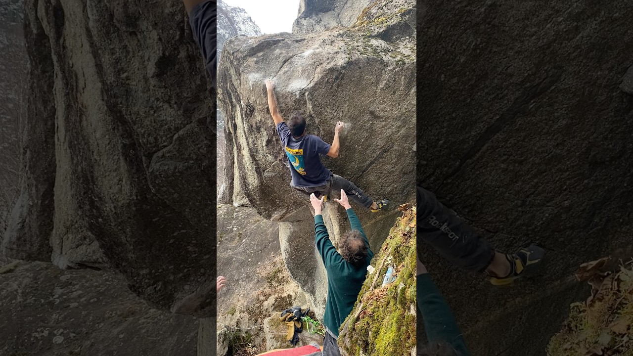 The white rabbit FA (7C+) Tendine dello Yeti, Val Masino 