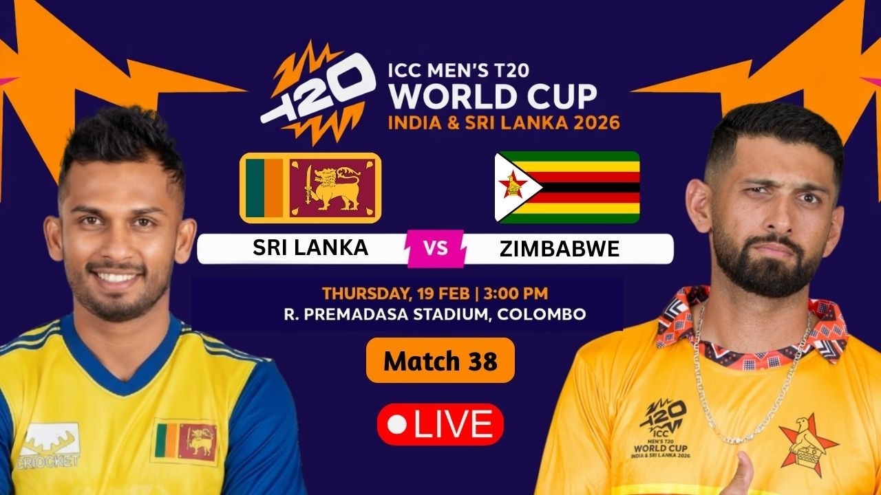 🔴 Sri Lanka vs Zimbabwe – Match 38 | ICC Men’s T20 World Cup 2026 #zimbabwecricket  #slcricket  #icc