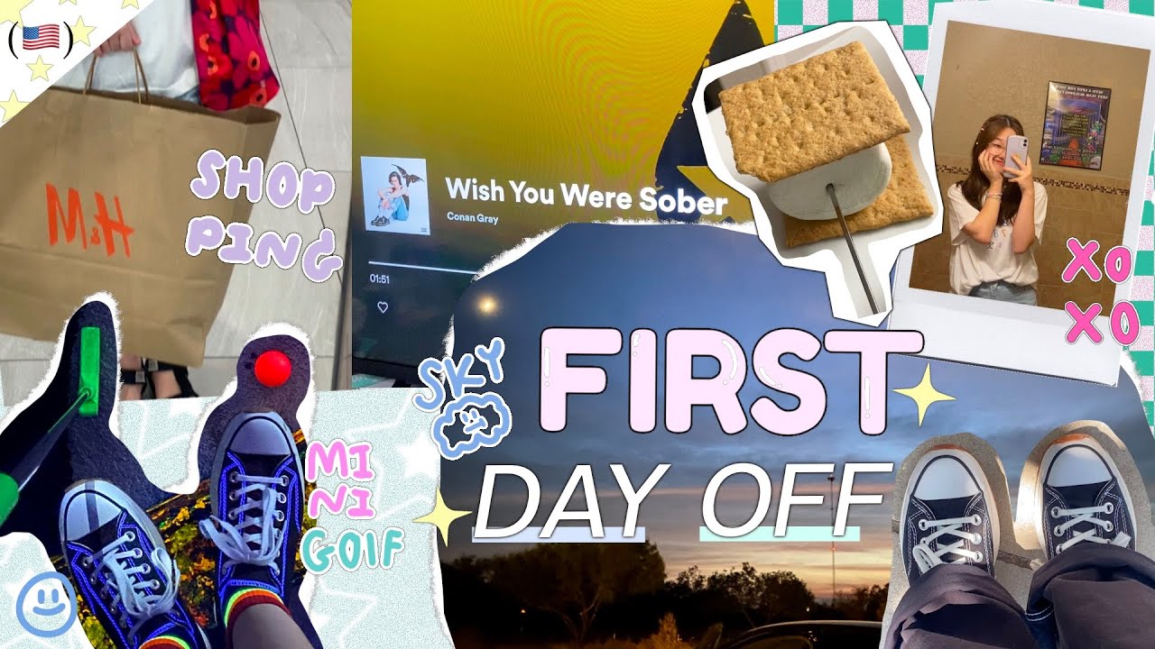 [ USA WITH YURI🇺🇸 EP.3 ] Day off แรกหลังเปิดเทอมทำอะไร⛳️ , เล่าเรื่องโรงเรียน | Exchange Student