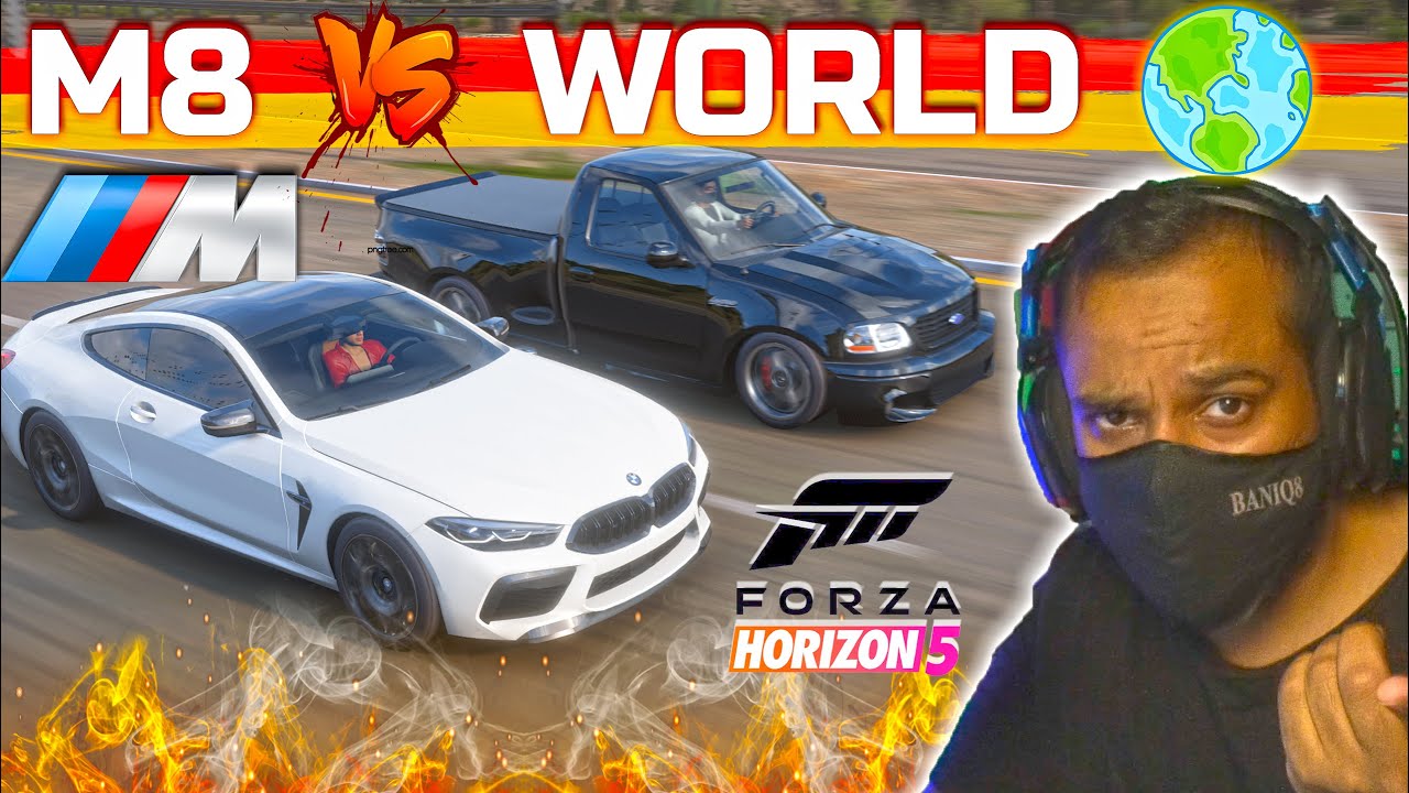 فورزا هورايزن 5 -بي ام دبليو ام8 2020 ضد العالم - BMW M8 2020  vs The World - ستوكات