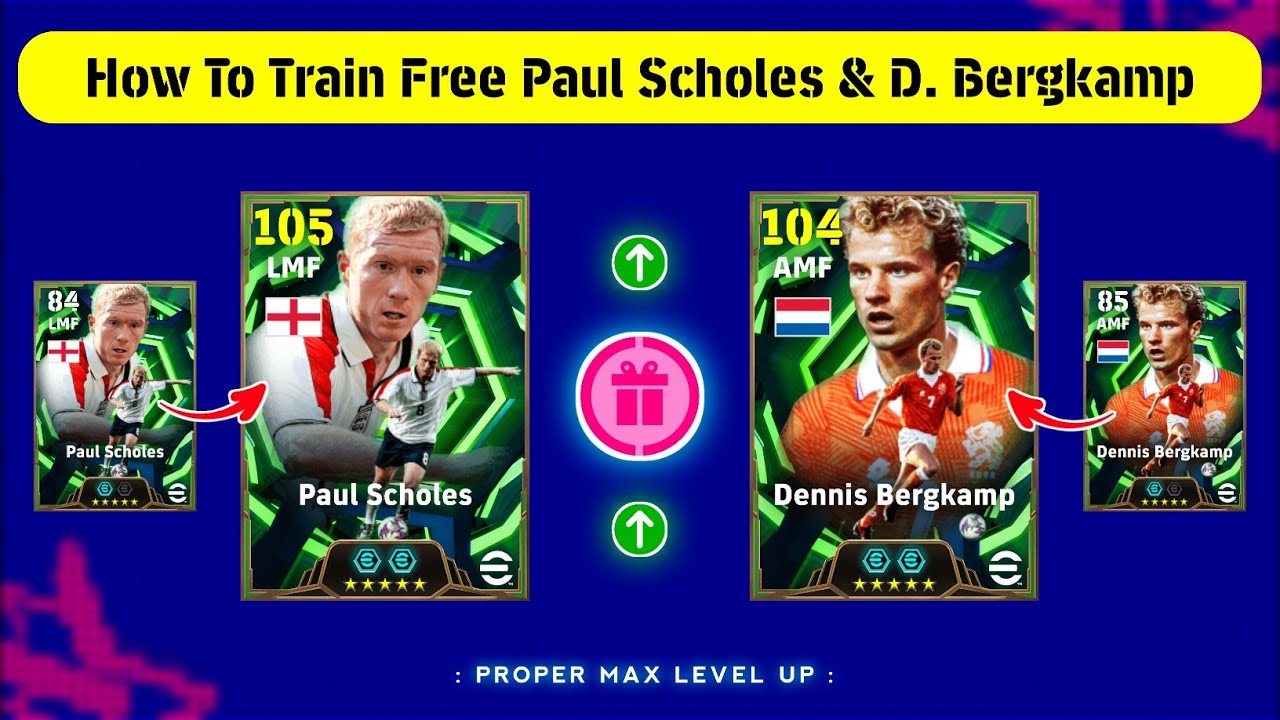Бесплатные эпические Paul Scholes и Dennis Bergkamp: лучший гайд по прокачке 🥶 eFootball 2026 Mob...