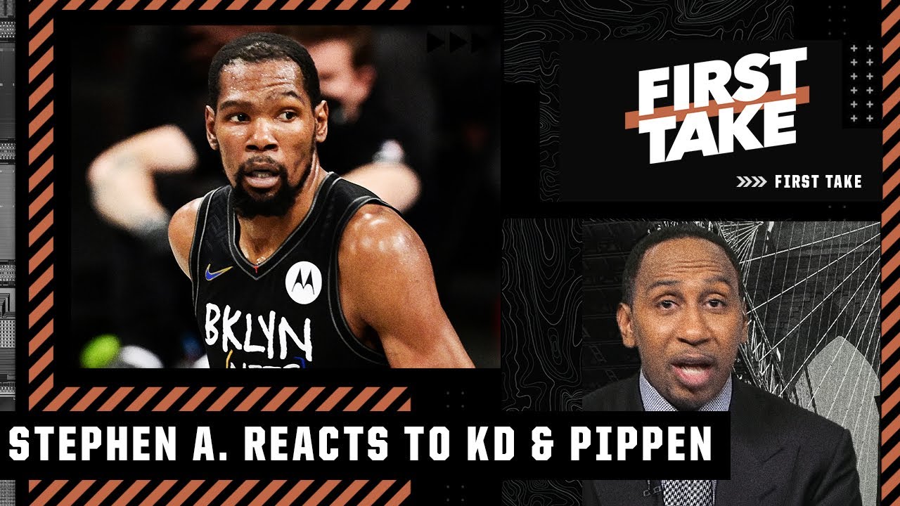 Stephen A. reacts to KD's 'unnecessary' clapback at Scottie Pippen | First Take