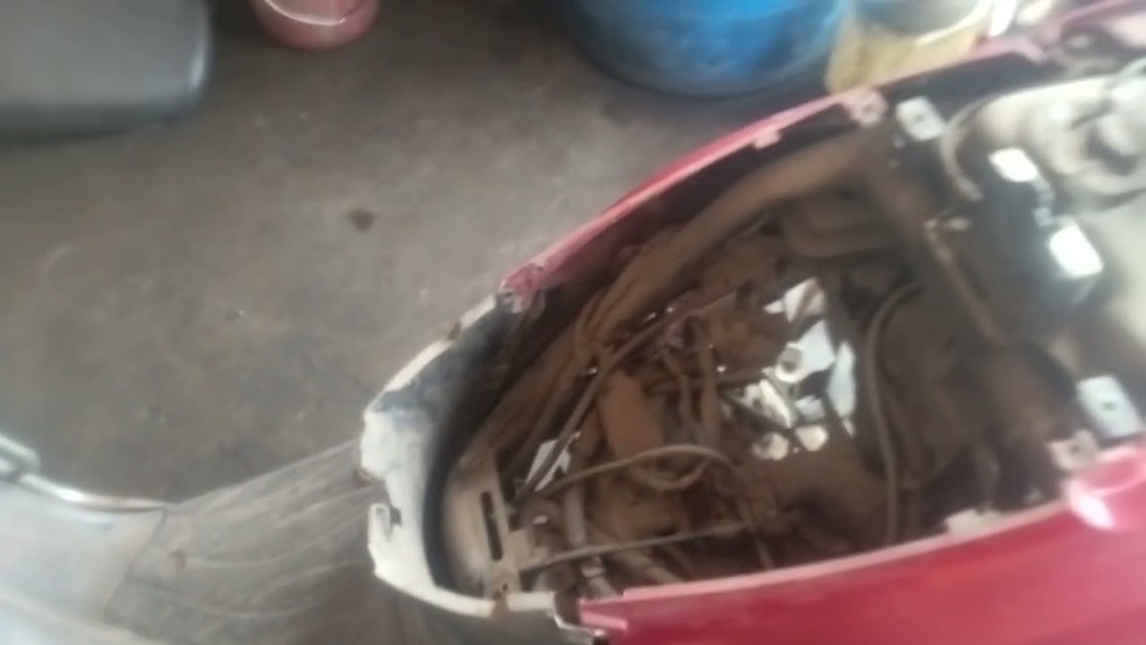 Pleasure Scooty suspension Bush repairing