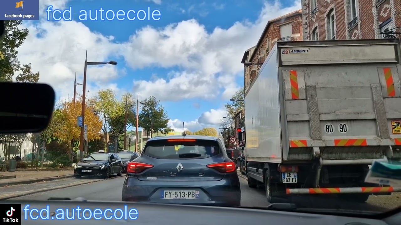19 eme cours de conduite avec mon élève lyamenne