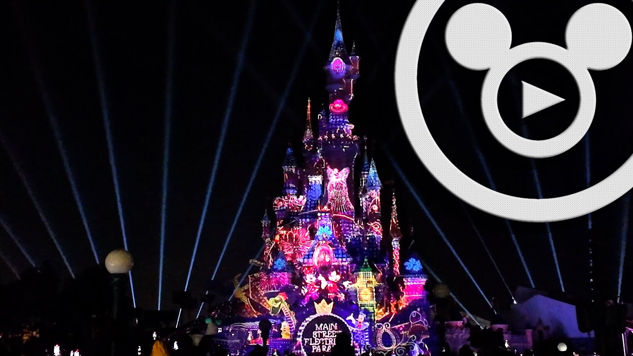 [4K] Disney Electrical Sky Parade Without Drones - Disneyland Paris 2024