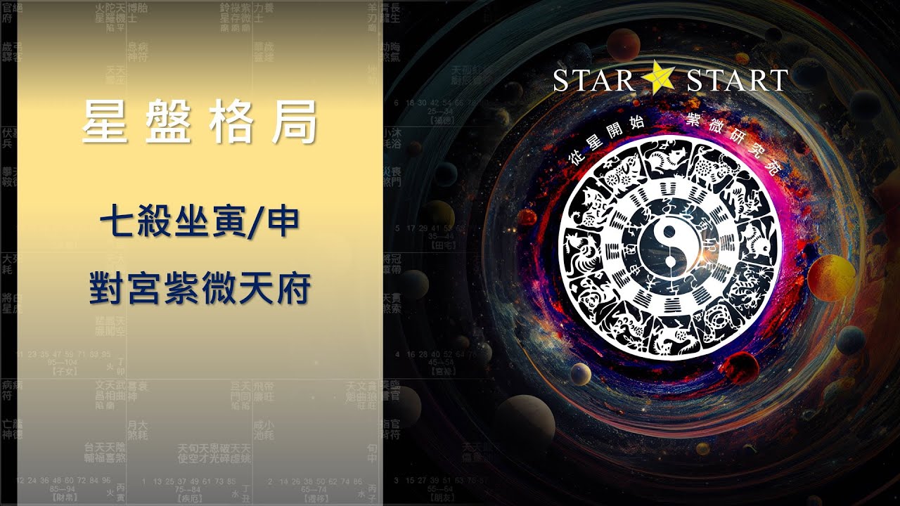 七殺坐寅/申，對宮紫微天府 (從星開始 紫微研究苑)