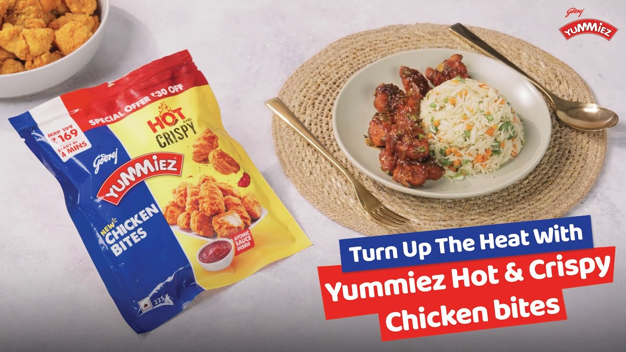 Tasty Crispy Chicken with Rice | Mealtime Upgrade | New Godrej Yummiez Hot & Crispy Chicken Bites