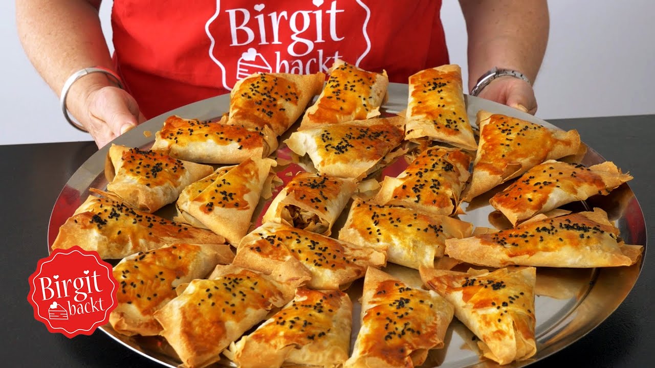 Pikante FILO-TEIGTASCHEN mit Rinderhack und Feta