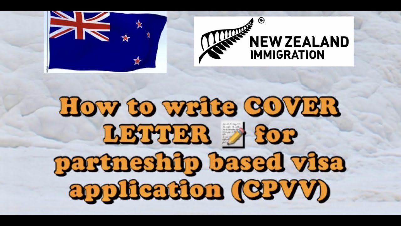 How to write COVER LETTER for PARTNERSHIP BASED VISA APPLICATION | SAMPLE COVER LETTER provided!