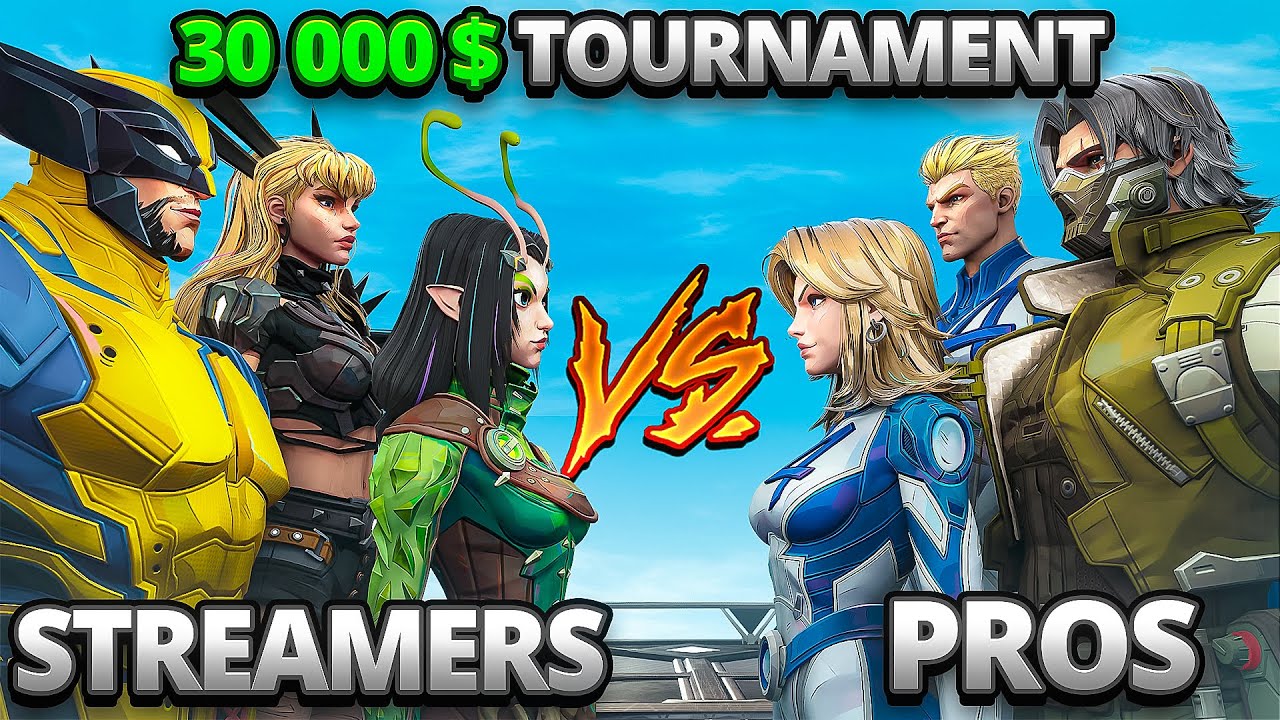 Streamers vs Pros in an OFFICIAL $30,000 Marvel Rivals Tournament