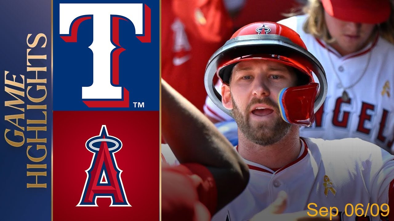 Los Angeles Angels vs. Texas Rangers Game Highlights 06/09/2024 | MLB Spring Training 2024