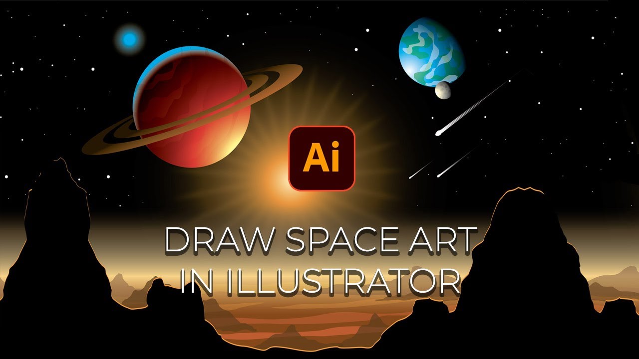 Draw a Space Scene in Illustrator