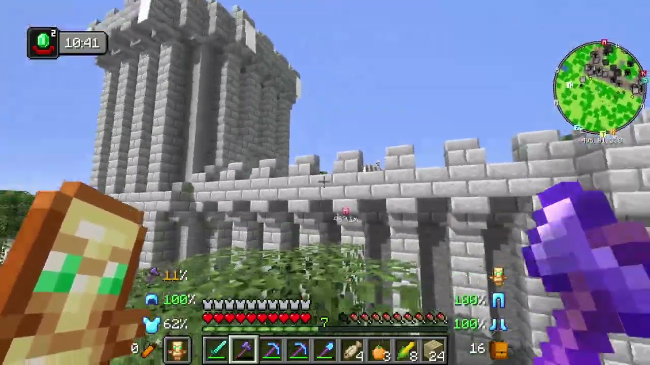 Sezon 11 Minecraft Modlu Survival Bölüm 15 - Kale Savaşları