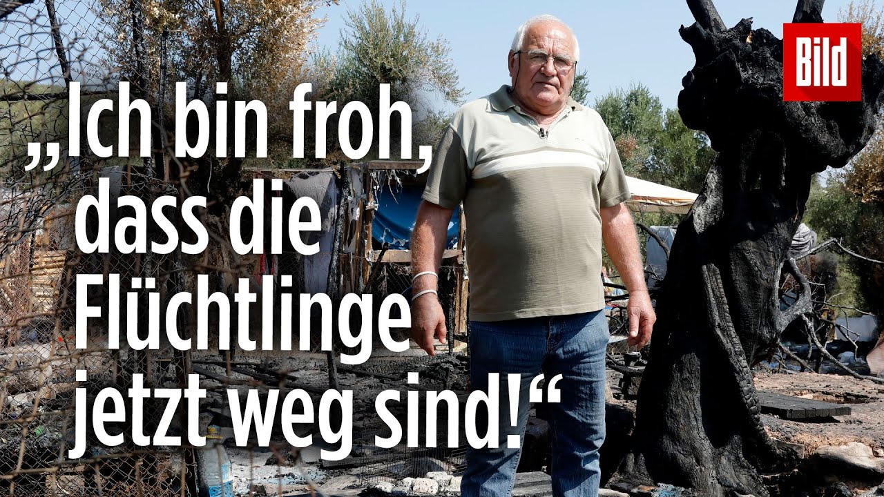 Feuer in Moria: Flüchtlinge zündeten auch seinen Oliven-Hain an