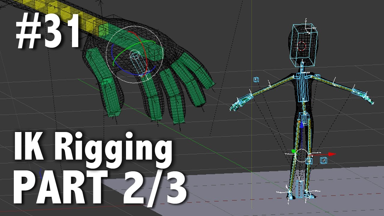 Blender 2.6 Tutorial 31 - IK Rigging Pt. 2 / 3