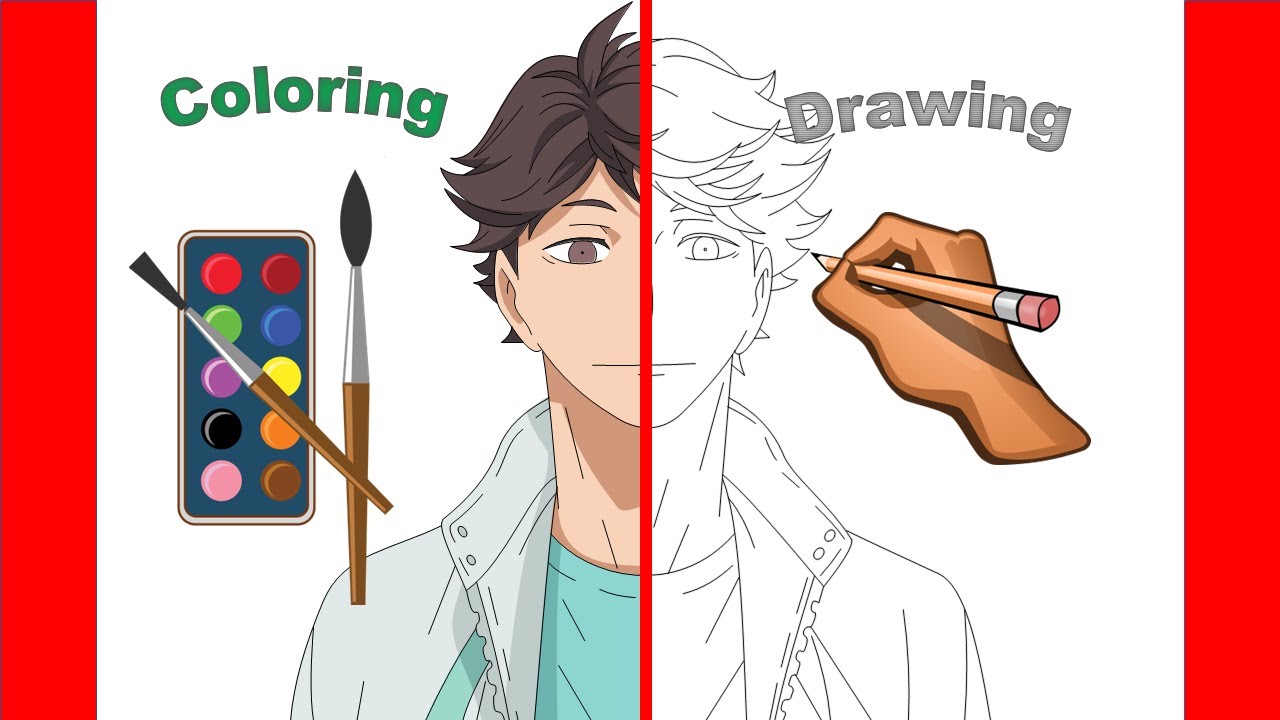 How To Draw Toru Oikawa From Haikyuu - Step By Step Drawing