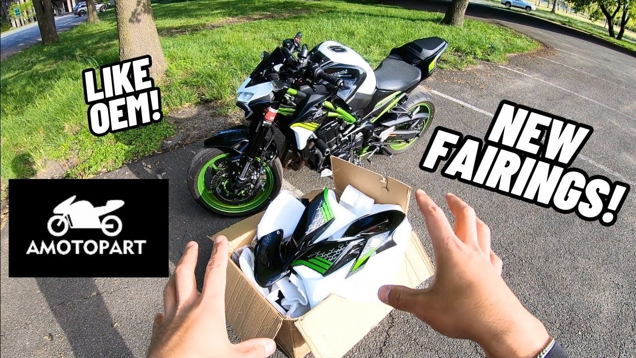 REBUILDING MY KAWASAKI Z900! // AMOTOPART FAIRINGS INSTALL