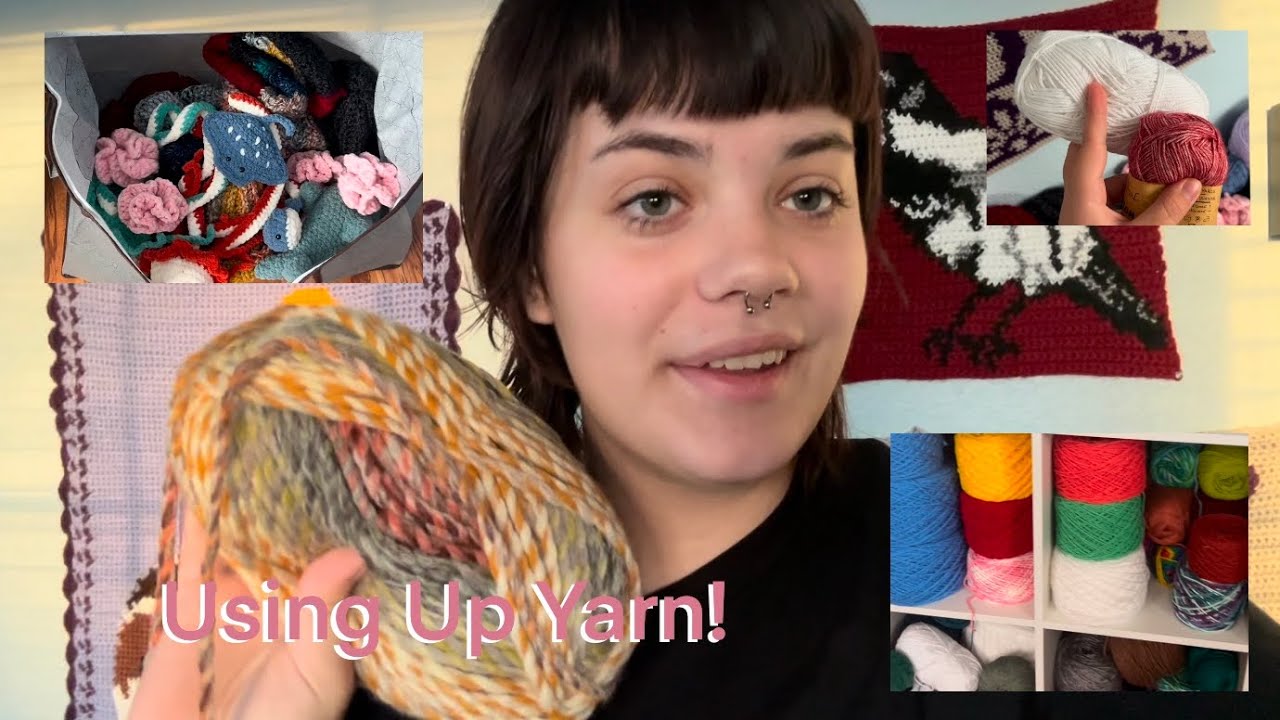 USING UP MY YARN STASH! - Crochet Vlog - Week 1