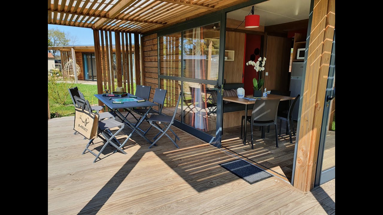 PREMIUM Chalet bois Nouméa 25m2 | Camping du Lac de la Chausselière ****