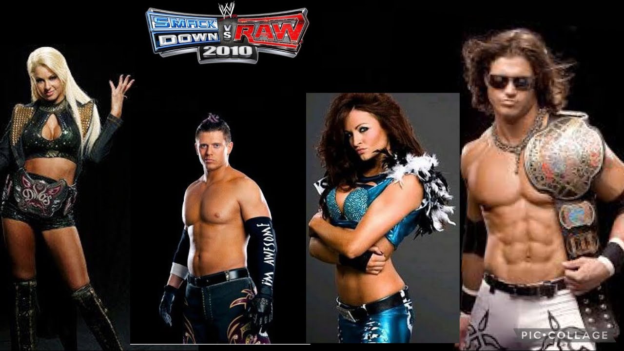 WWE smackdown vs raw 2010  Maryse Miz vs John Morrison Maria  Mix Tag Team Match